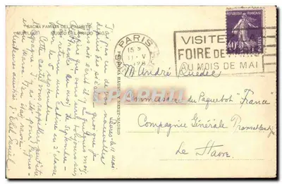 Sagrada Família do Pajarito — Museu do Prado, Madrid — editor Murillon, n° 560 — Verso