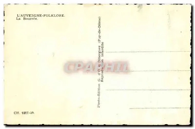 La Bourrée — Dança folclórica — Edição G. d'Olliergues, n° CH. 1067-20 — Verso