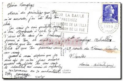 La Baule — Vista panoramica con Place des Palmiers, Il Casinò, Esplanade del Casinò, Il Golf in miniatura e Il Remblai — Edizioni Gaby — Verso