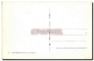 Contrexéville - De Bron — uitgever C.A.P. n°17 — Achterkant