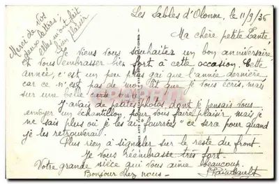 Les Sables d'Olonne — Ruiny klasztoru Świętego Jana z Orbestier — wydawca Les Sables d'Olonne, nr 233 — Rewers