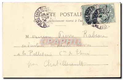 Belfort — O Castelo e o Leão — imp Ad Weleck, Saint-Dié, N° 1787 — Verso