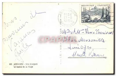 Zamek Szkoły - Arcachon — wydawca C.A.P. n°233 — Rewers