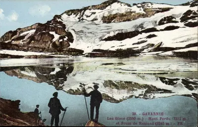 ग्लेशियर झील और माउंट पर्डू — गावार्नी — ब्लॉक भाइयों, बॉर्डेलॉन, संख्या 29