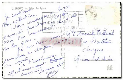 Nancy — Igreja de Santa Epvre — Editor Eduug — Verso