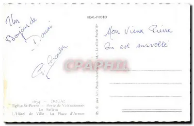 Douai — Vista panorâmica — Cie des Arts Photomécaniques — Verso