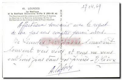 Lourdes — Bazylika i podziemna bazylika św. Piusa X — Wydawca EdLux — Rewers