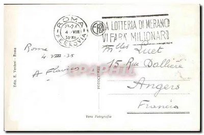 Rzym - Fontanna Piazza S. Pietro — Wyd. E. Verdesi, n°11 — Rewers