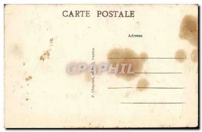 Pornic (Loire-Inf.) — A Praia do Castelo — F. Chapeau, editor, Nantes — Verso