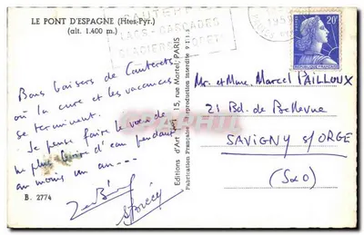 Most Hiszpański — Fites-Pirnie — Éditions d'Art — Rewers