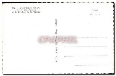 Biafrite (B.P.) — Il Roche Percée e il Roche de la Vierge — Jove Paul, n°722 — Verso