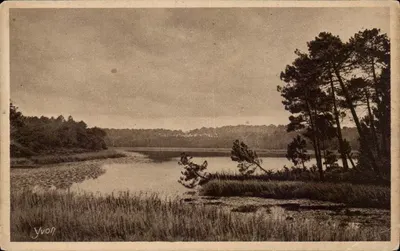O Lago de Moliets — As Landas da Gasconha — Edição de Arte YVON, Neully-Paris