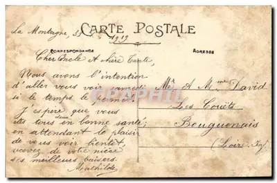 Ste-MARIE-sur-MER (Loire-Inf) — Vista della costa delle Grandi Vallées, I Chalet « Blandin », « Cobat », « Beban » e « Canore » — Artaud et Nozais, Nantes — Verso