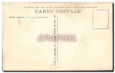 Montpellier — Hotel Pocztowy i Prefektura — Fot. A. Bardou, 16 r. de la Valfère — Rewers