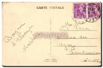 Alençon (Orne) — Het Publieke Tuin — Saby — Achterkant