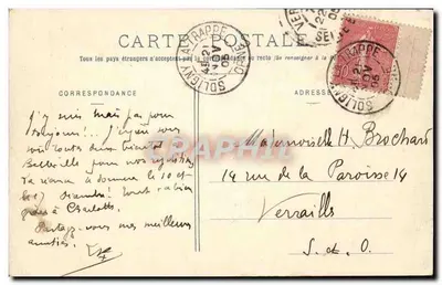 La Grande-Trappe (Orne) — La Sala Capitular — Colección E. Pasquis, fot. Laigle (Orne) — N° 694 (Nueva Colección de 25 sujetos) — Reverso