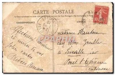 Nonancourt (Eure) — A Igreja — A Normandia arqueológica e pitoresca, editor Laigle, n° 241 — Verso
