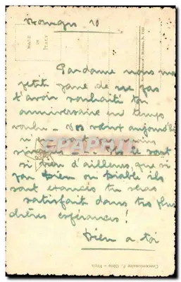 Idílio — cena de pedido de casamento — editor Concessionário F. Chio - Paris, n°10 — Verso
