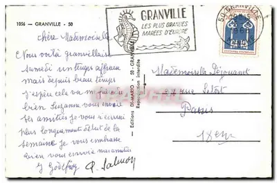 Granville — A Praia — O Casino — Éditions Di-Mario — Verso