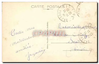 Valle dell'Ardèche verso Vallon — La Valle dell'Ardèche pittoresca — Edizione Rouvière, n° 9039 — Verso