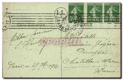 París — La Conciergerie — LL. — N° 871 — Reverso