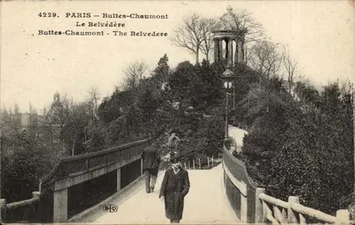Paris — Buttes-Chaumont — O Belvedere — Editor B.D. n°4229