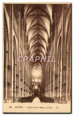 Rouen — Igreja de São Ouen, a Nave — LL