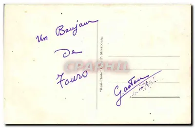 Tours, Vista geral — ND. — 'Real-Photo' C.A. P. Strasbourg — Verso