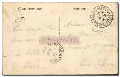 Lourdes - Bazylika i rzeka Gave - L.L. - n°112 — Rewers
