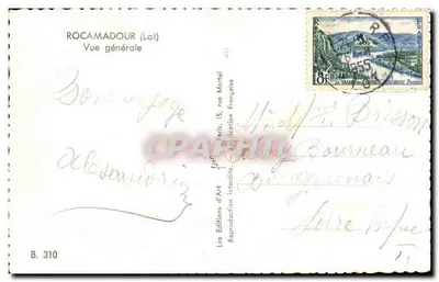 Rocamadour (Lot) — Ogólny widok — Les Editions d'Art, B. 310 — Rewers
