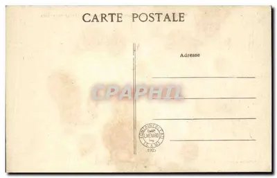 Palácio de Fontainebleau — O Castelo e o Lago das Carpas — Imp. Lmenard — Verso