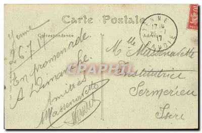Wąwozy Yenne — okolice Belley — Librairie Montbarbon, Belley — Rewers