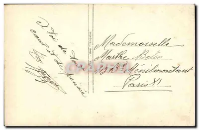 Couple amoureux — poème sur les yeux — REX 960 — Verso