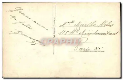 Casal apaixonado — REX 960 — Éditeur REX — Verso