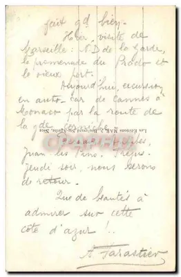 Roquebrune i Monte-Carlo — widok panoramiczny — Les Éditions Mar 5, Boulevard St-Agathe, Nice — Rewers