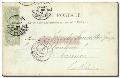Castelo de Chambord — Lanterna do Grande Escadote — ND Phot — Verso