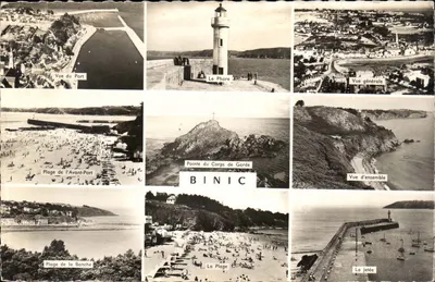 Binic — Vista geral e locais costeiros — Edições Artaud & Gaby, Nantes