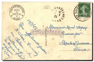 Haut-Kœnigsbourg — zamek i młyn wiatrowy — Wydawnictwo Zamku — Rewers