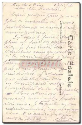 Bombardeer van REIMS door de Duitsers, 18 september 1914 — Koninklijke Plein en Rue Colbert (huidige staat) — Collectie M. George, Reims — Achterkant