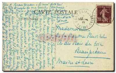 Aix-les-Bains - Hotel de Ville (dawny Zamek Marquise d'Aix) — Rewers