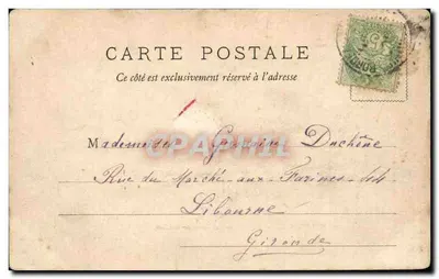 Bordeaux — Facultad de Letras y Ciencias — W.F. Déposé — Reverso