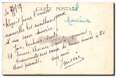 Marselha - N.-D. da Guarda - Estátua da Virgem - obra de Lequesne — Verso