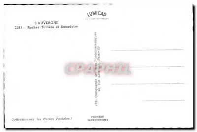 Roches Tuilières y Sanadoire — L'Auvergne — editor LUMICAP — Reverso
