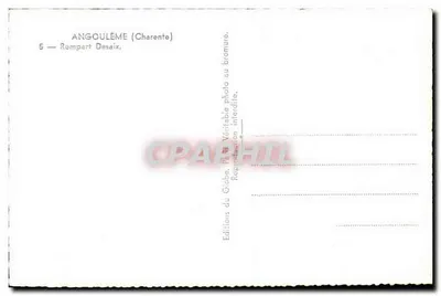 Angoulême (Charente) — Rampa Desaix — Ediciones del Globo — Reverso
