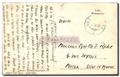 Lutzenberg m. Voralberg — widok z powietrza — Wyd. Fot. 5153 — Rewers