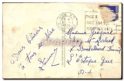 Nice - Pałac Śródziemnomorski — Les Éditions Fratelli, n°74 — Rewers