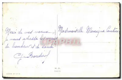 Zamieczony wioska — Boże Narodzenie — M.D. Paryż, seria n°2415 — Rewers