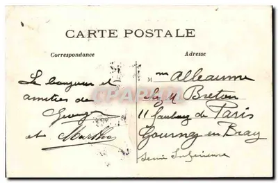 PARYŻ - Operę, widziana z ulicy Scribe — n° 131 — wydawca nieznany — Rewers