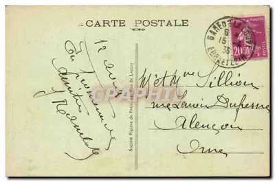 Paryż — Ogród Tuileries i Pałac Rohan — A.P. — Rewers