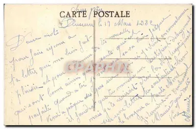 Auxerre — A Rue de l'Horloge — C. Dumas, n° 172 — Verso